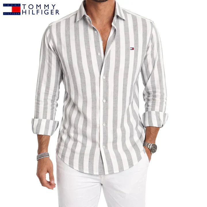 Chemise Rayee Casual Premium