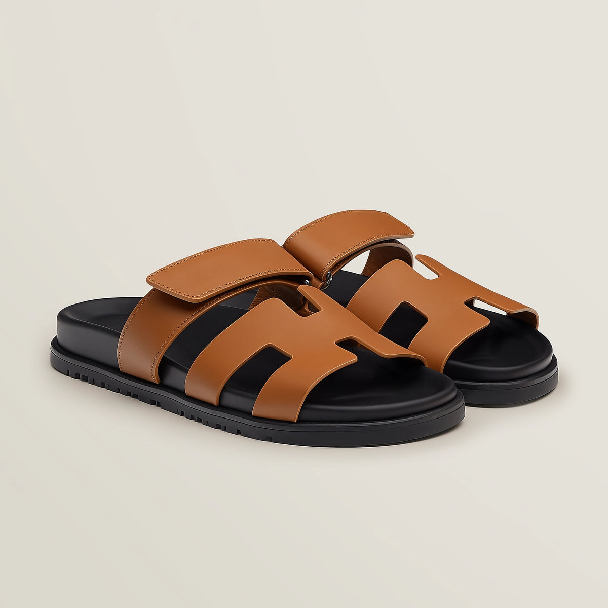 HRMS-Sandales Cuir H-Cut