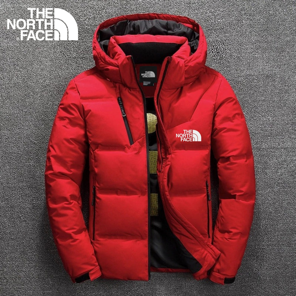 Veste imperméable rouge vue de face