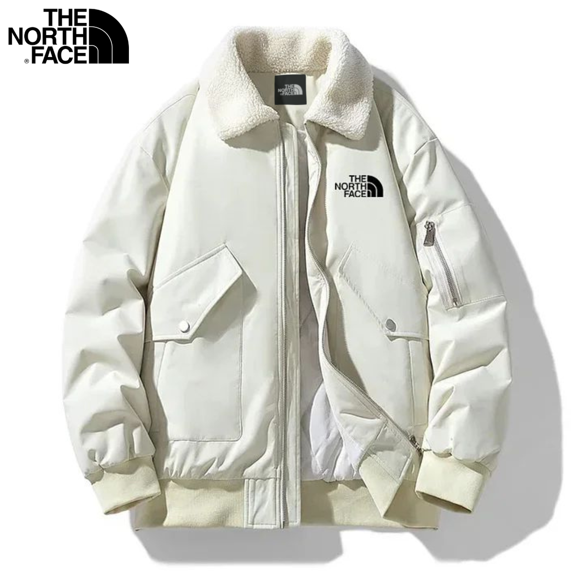 Veste d’hiver haut de gamme avec col en fourrure