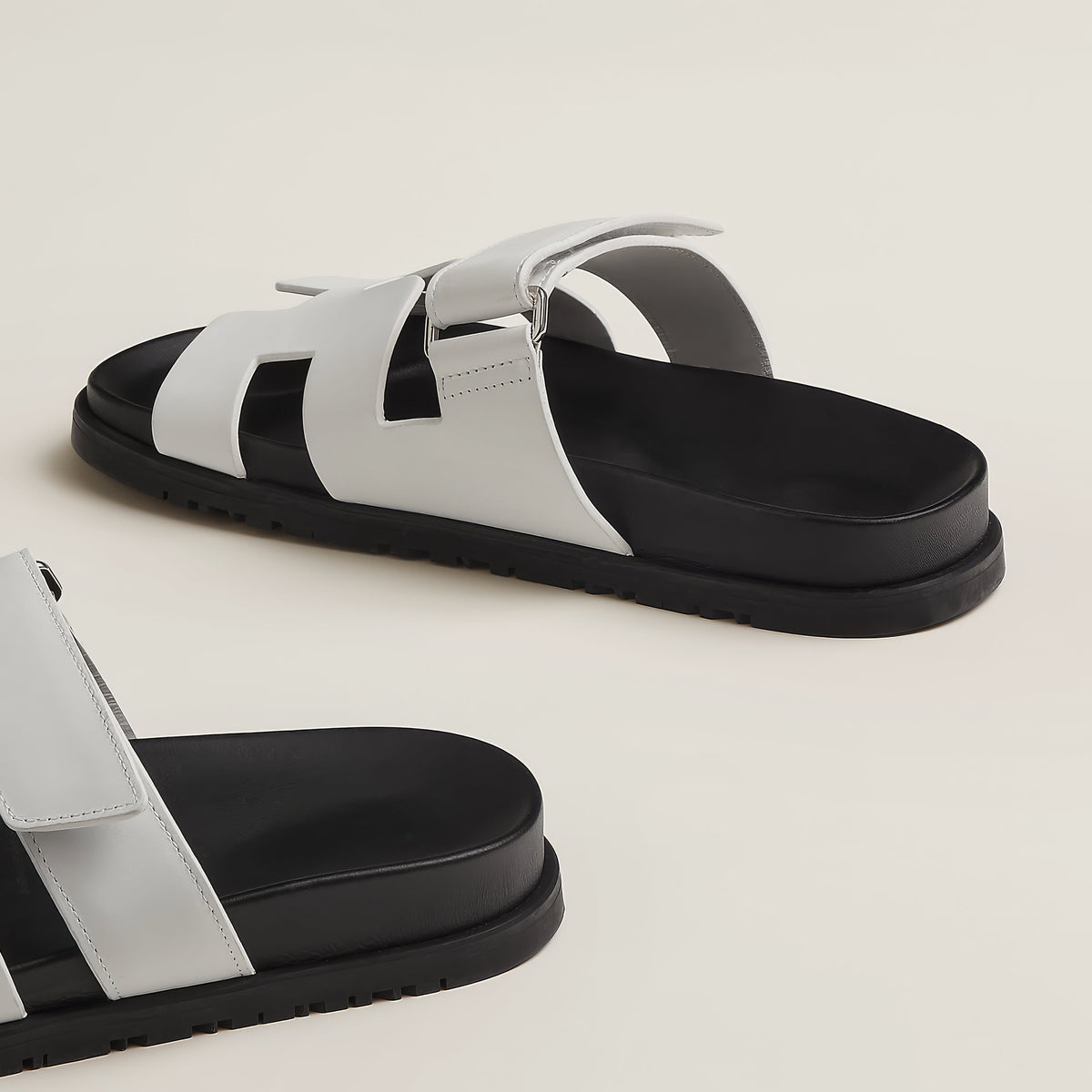 HRMS-Sandales Cuir H-Cut