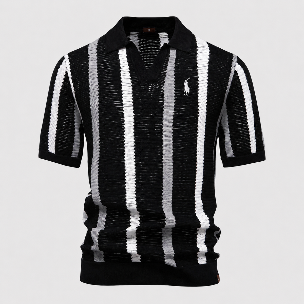 Polo RL™ en Maille Rayée Rétro