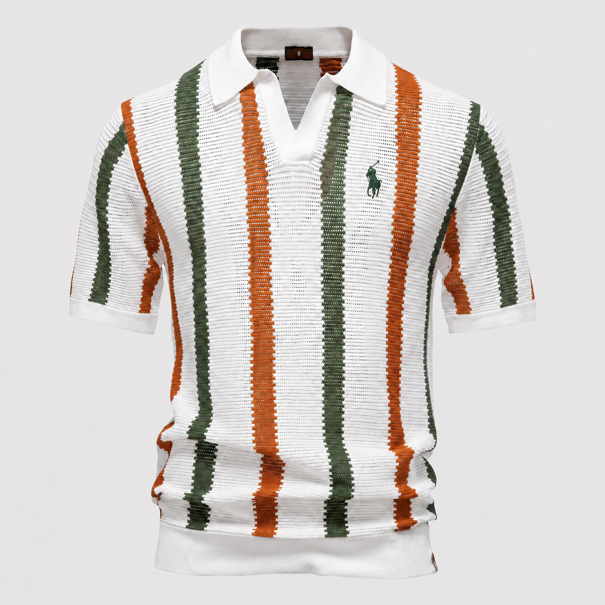 Polo RL™ en Maille Rayée Rétro