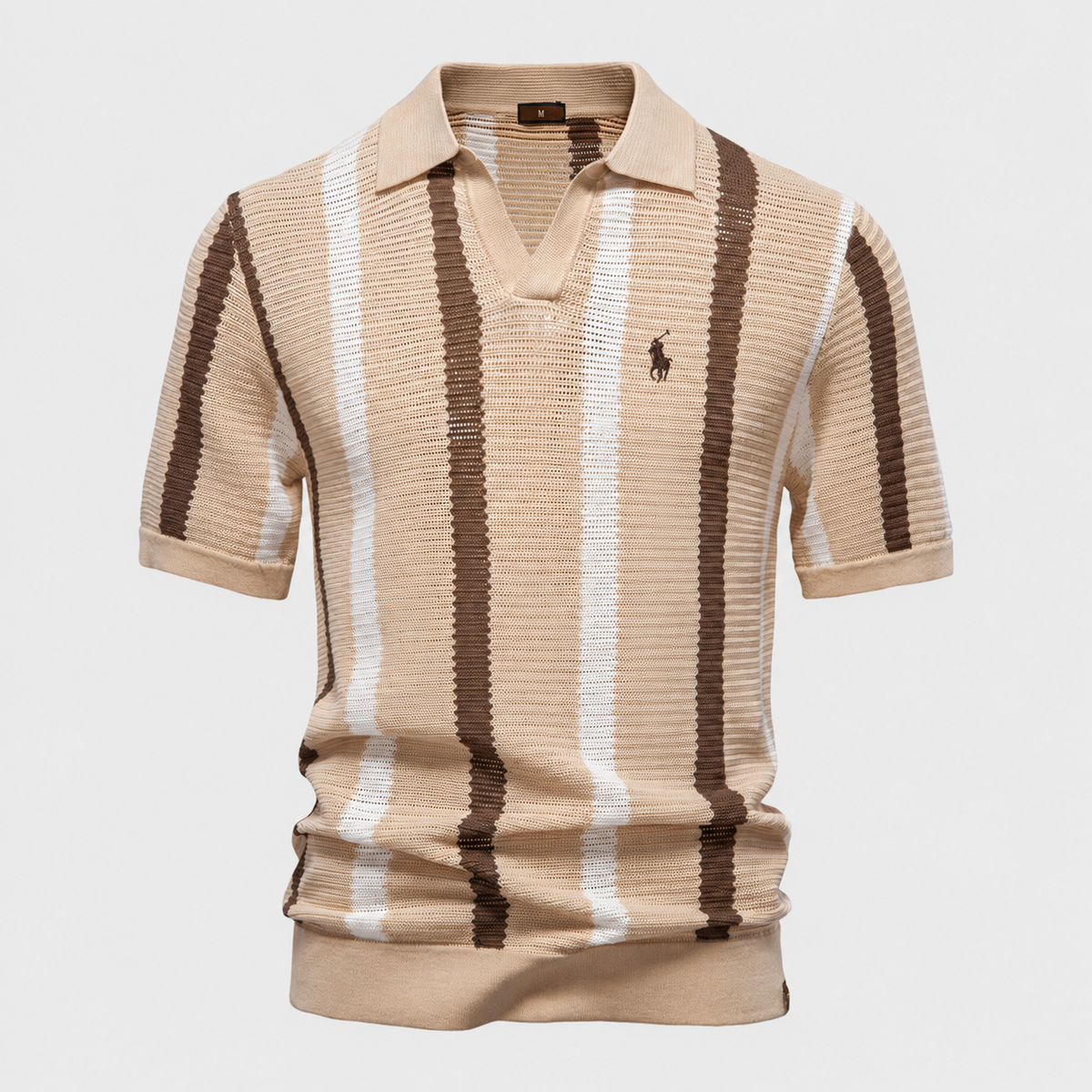 Polo RL™ en Maille Rayée Rétro