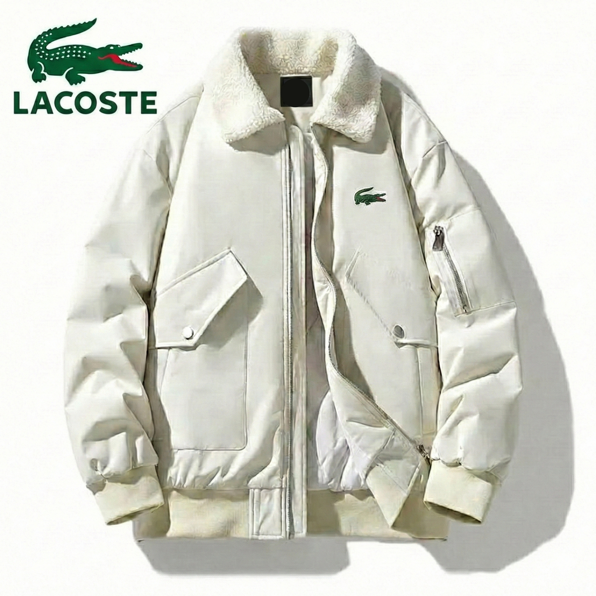 Veste d’hiver haut de gamme avec col en fourrure