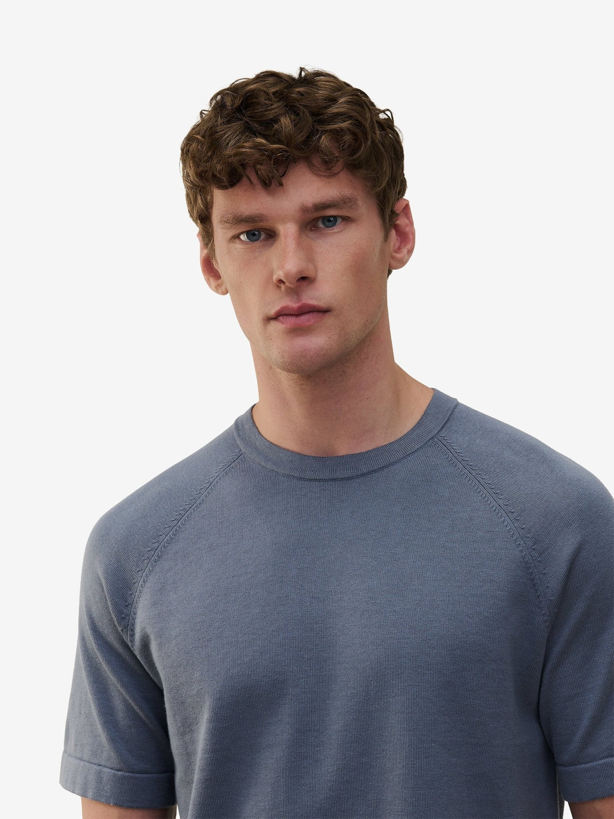 Ukiyo Cotton-Silk Knit – Flintstone Blue - Roviane