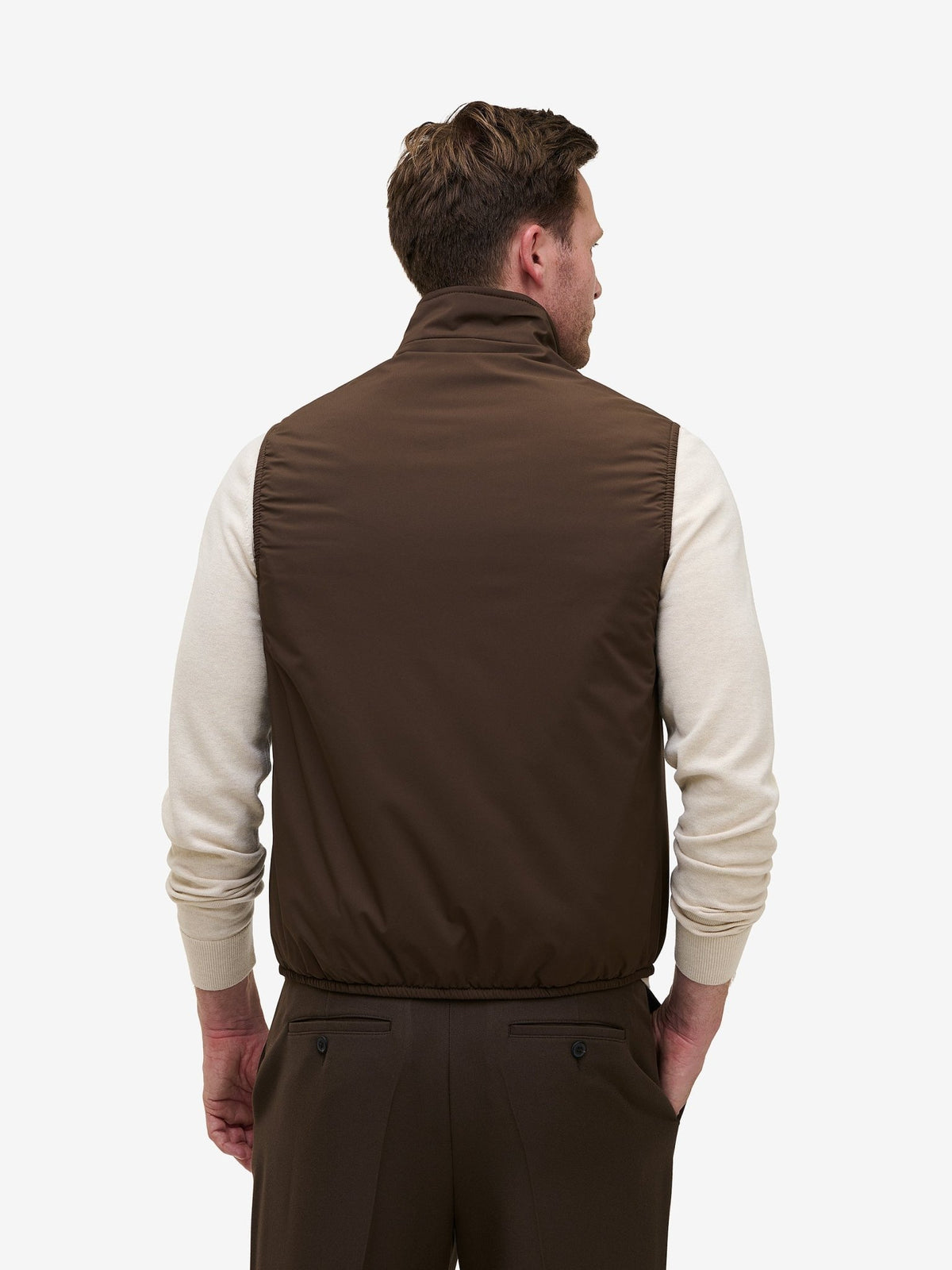 Scott Water-Repellent Vest – Dark Brown - Roviane