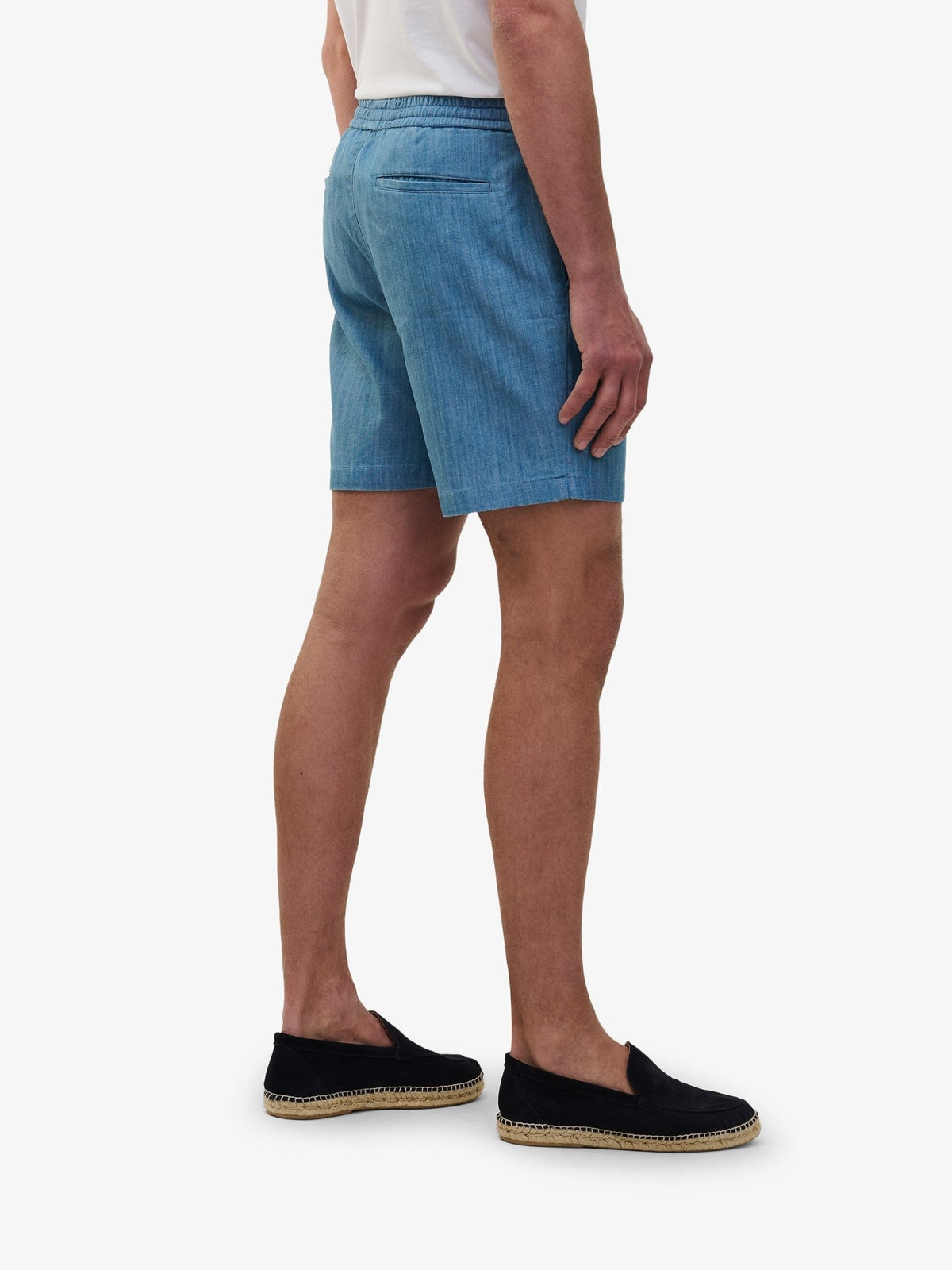Breeze Chambray Shorts – Mid Blue - Roviane