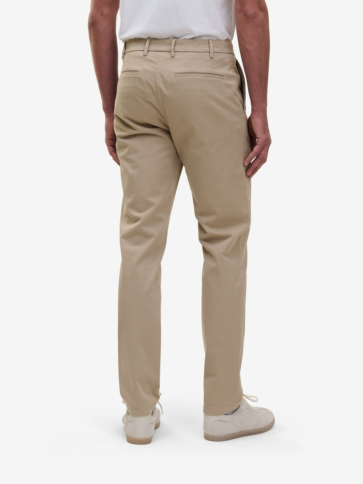 Diego Slim Tapered Chinos – Taupe - Roviane