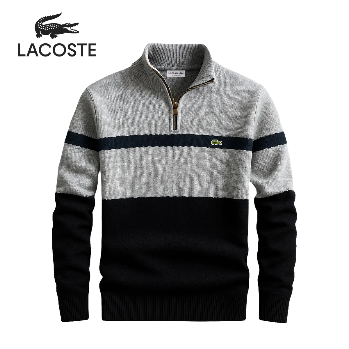 Quart-zip LC Heritage à rayures