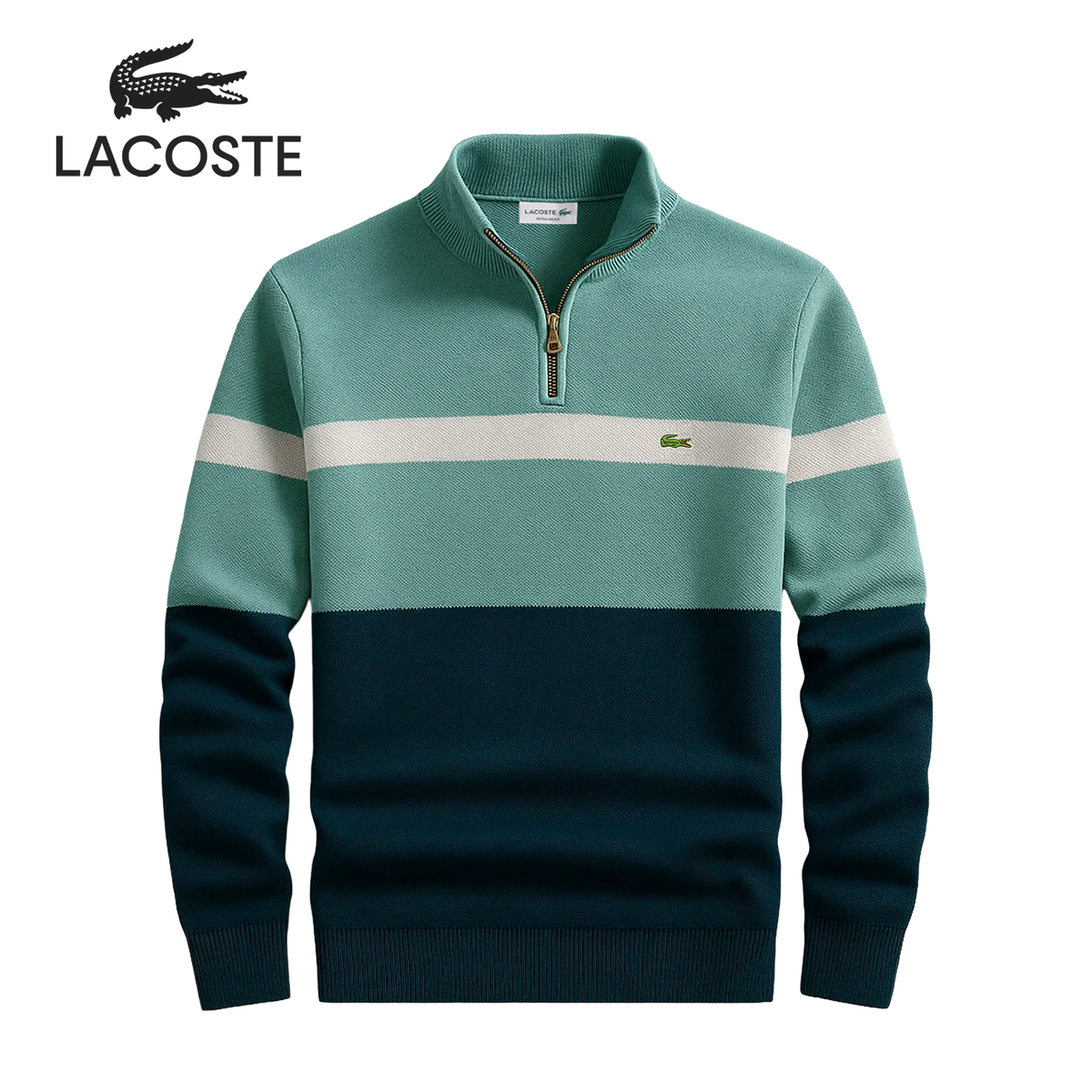 Quart-zip LC Heritage à rayures