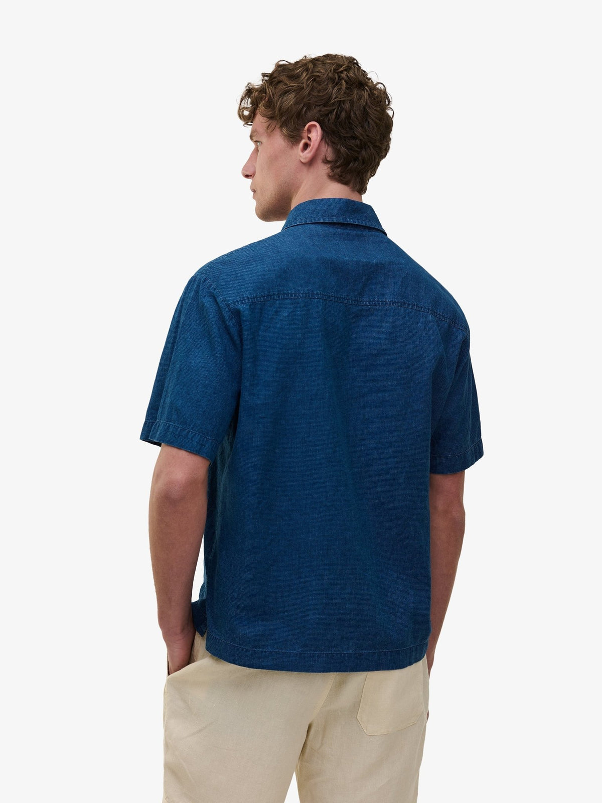 Durban Cotton-Linen Shirt – Blue - Roviane