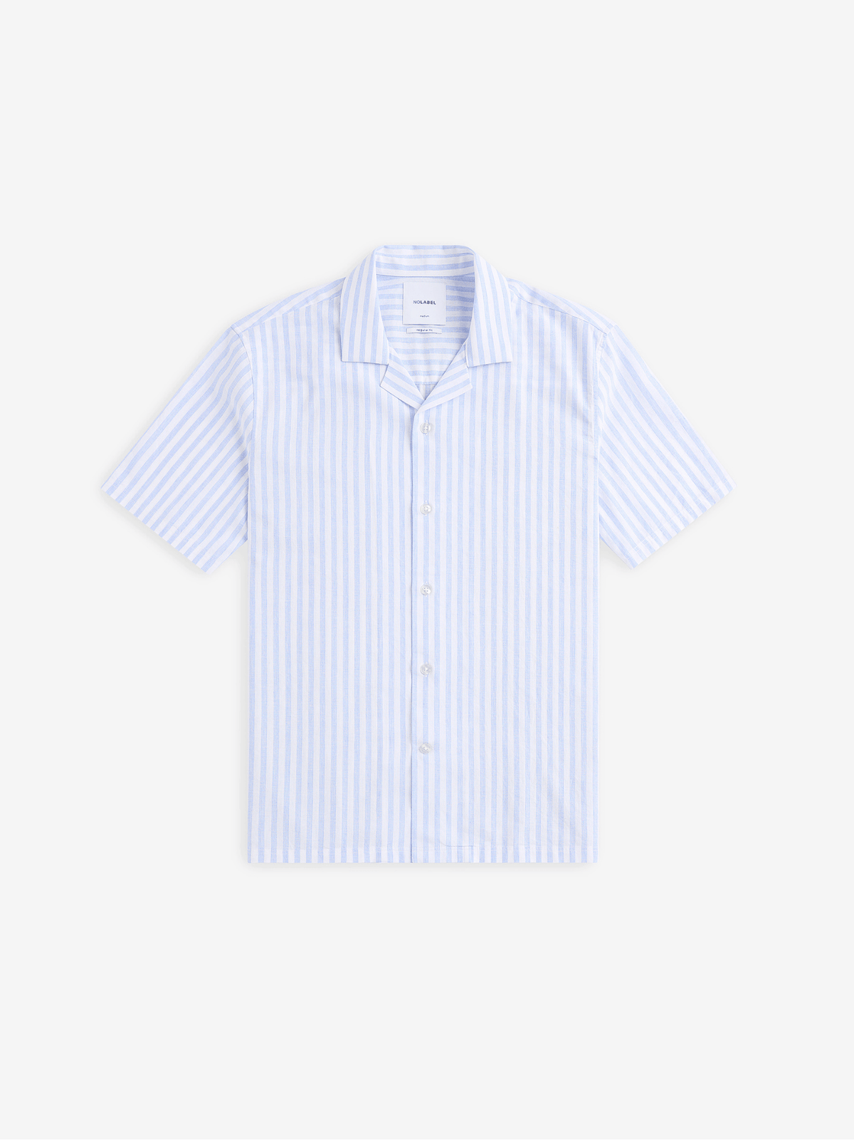 Cliff Cotton-Linen Stripe Shirt – Blue - Roviane