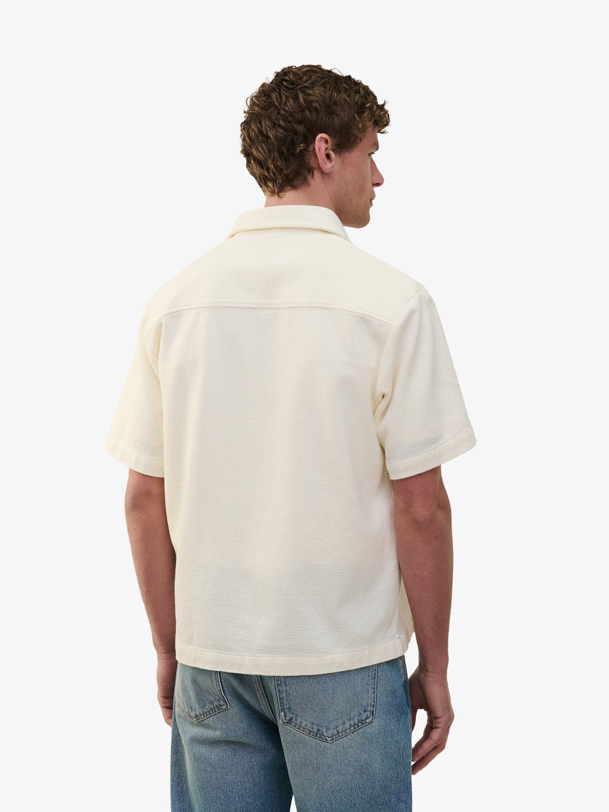 Durban Openwork Cotton Shirt – Off White - Roviane