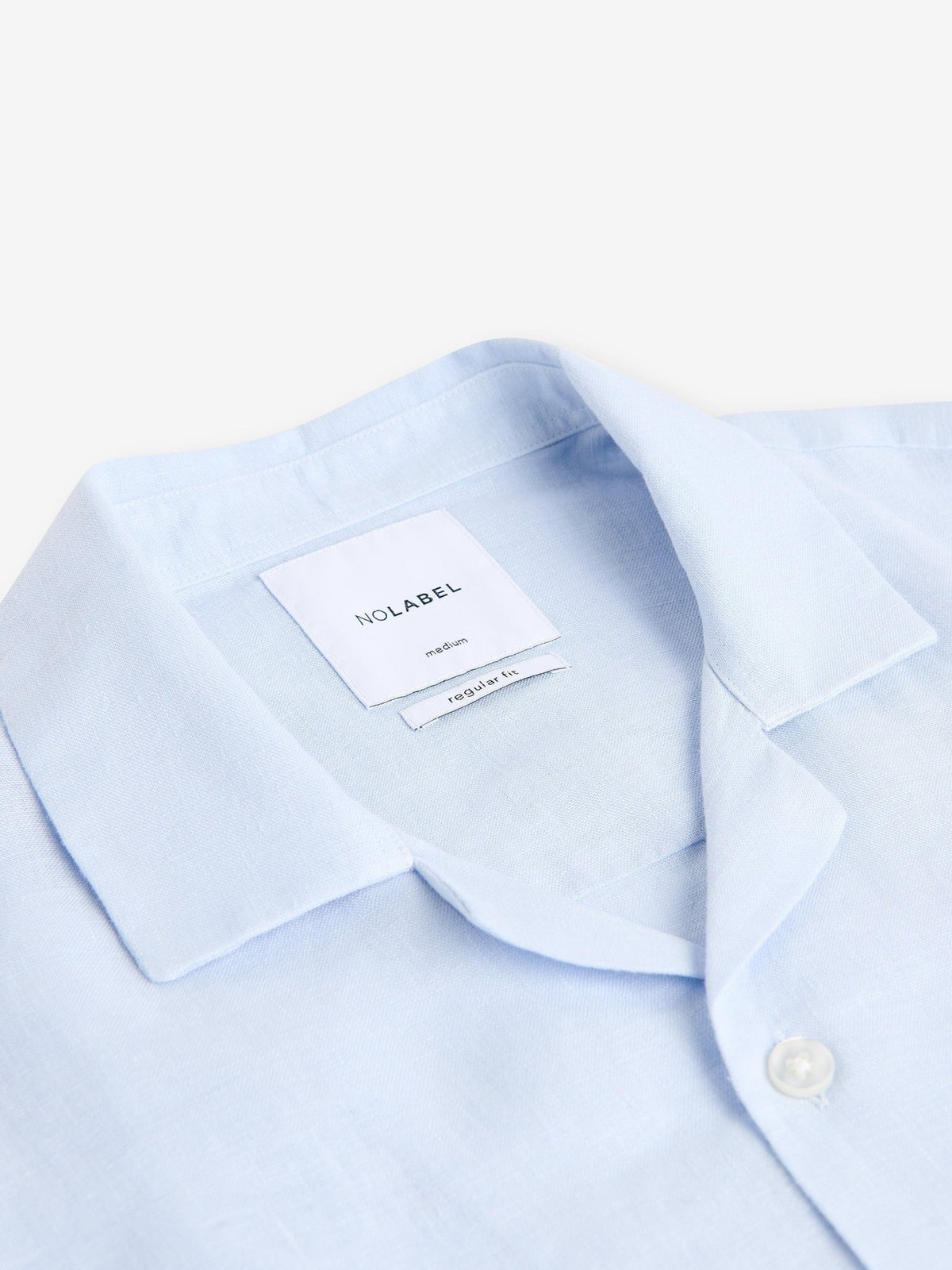 Cliff Linen Camp-Collar Shirt – Arctic Ice Blue - Roviane