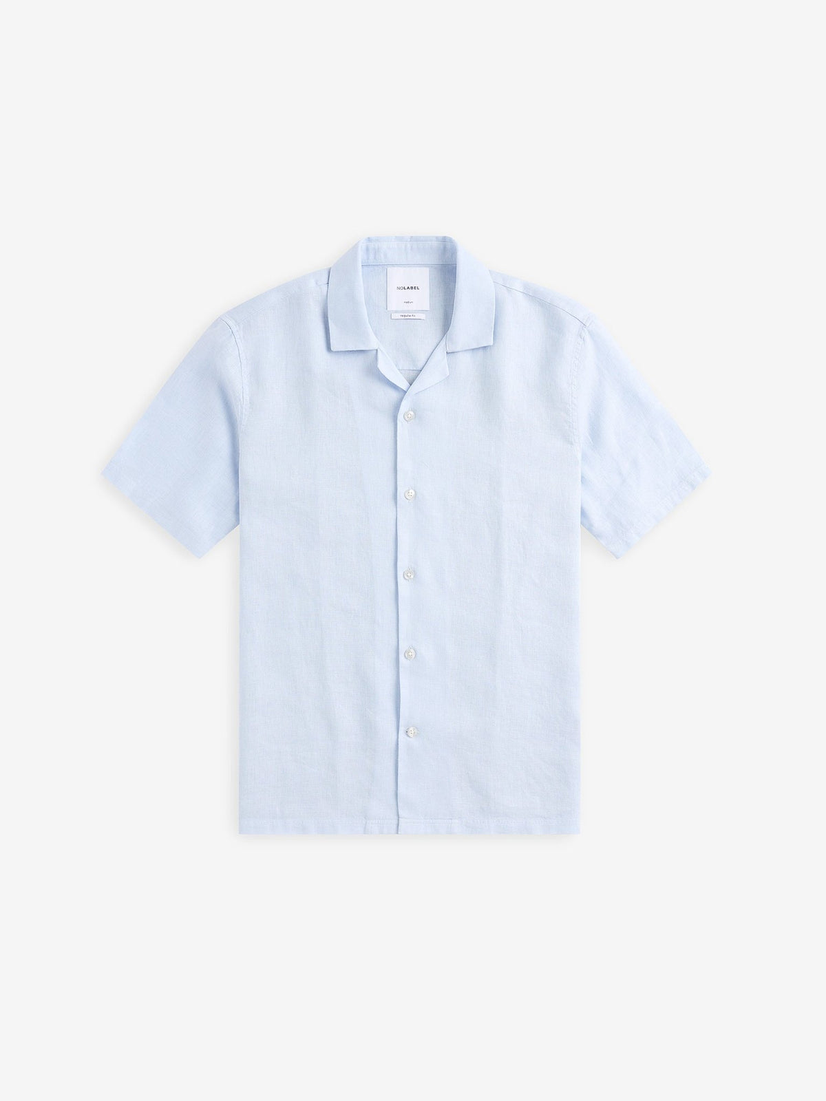 Cliff Linen Camp-Collar Shirt – Arctic Ice Blue - Roviane