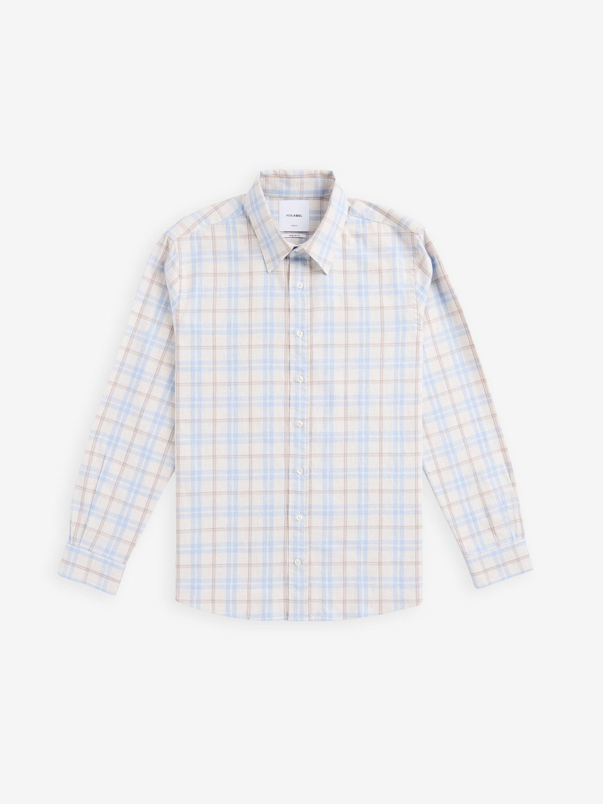 Brookvale Cotton Check Shirt – Off White - Roviane