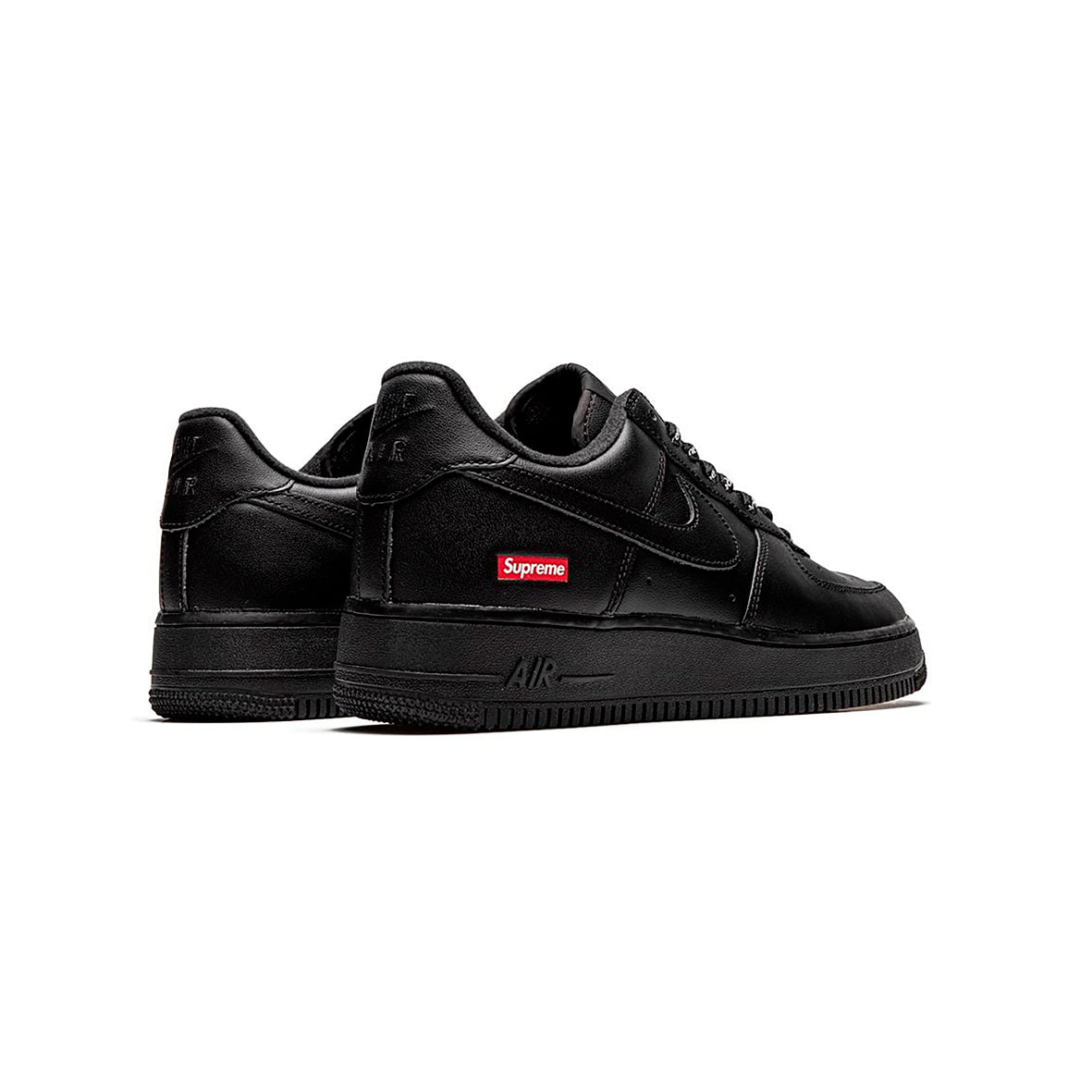 NK Air Force 1 Low x Supreme Black, Baskets Basses Unisexe Cuir