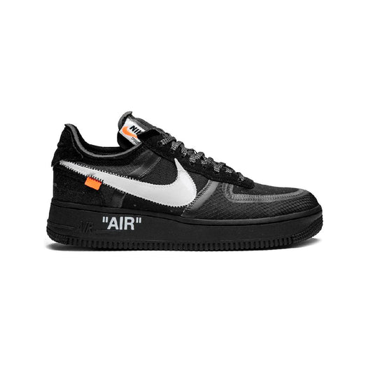 NK Air Force 1 Low X Off-White Black, Baskets Basses Unisexe Daim