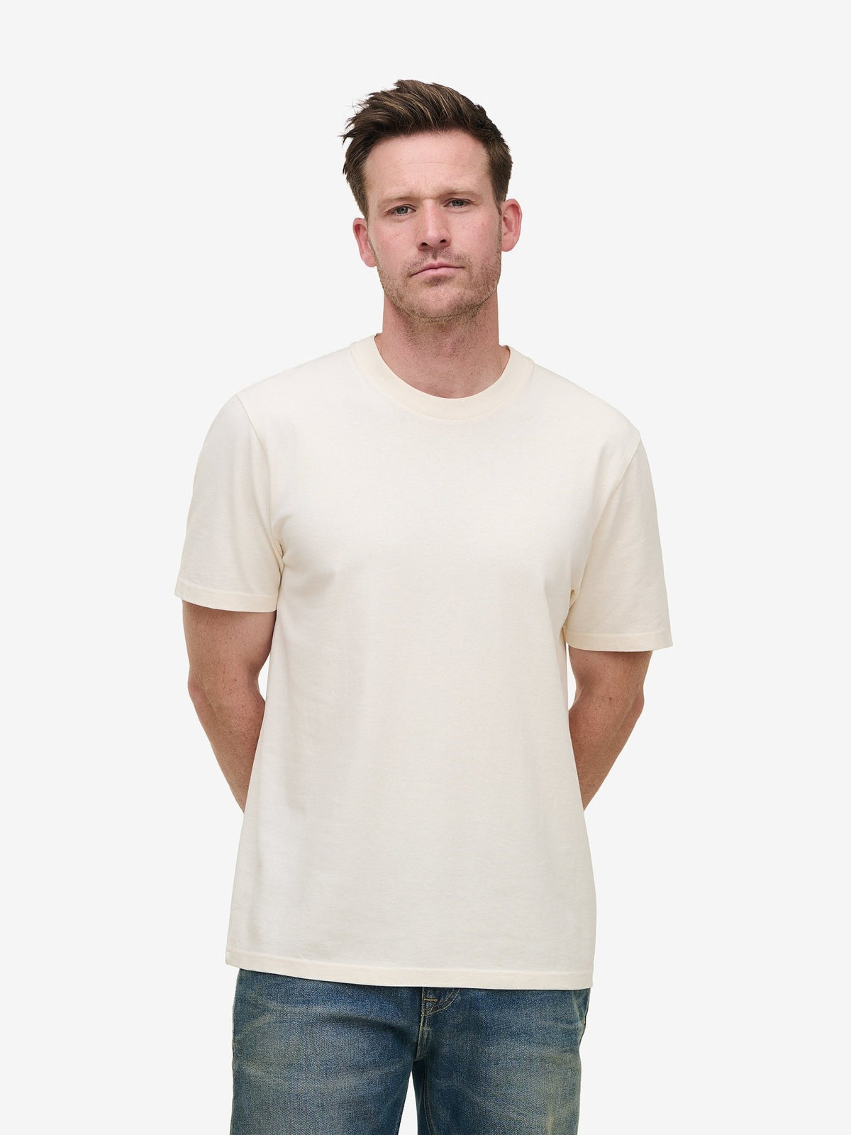Organic Cotton T-Shirt – Off White - Roviane