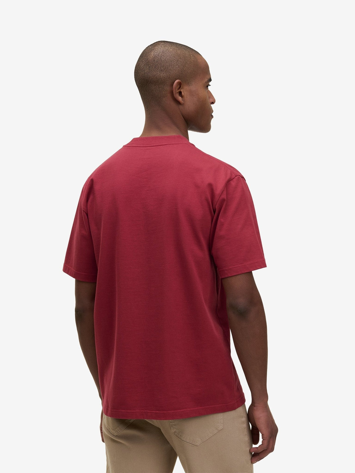 Moon Heavyweight T-Shirt – Brick Red - Roviane