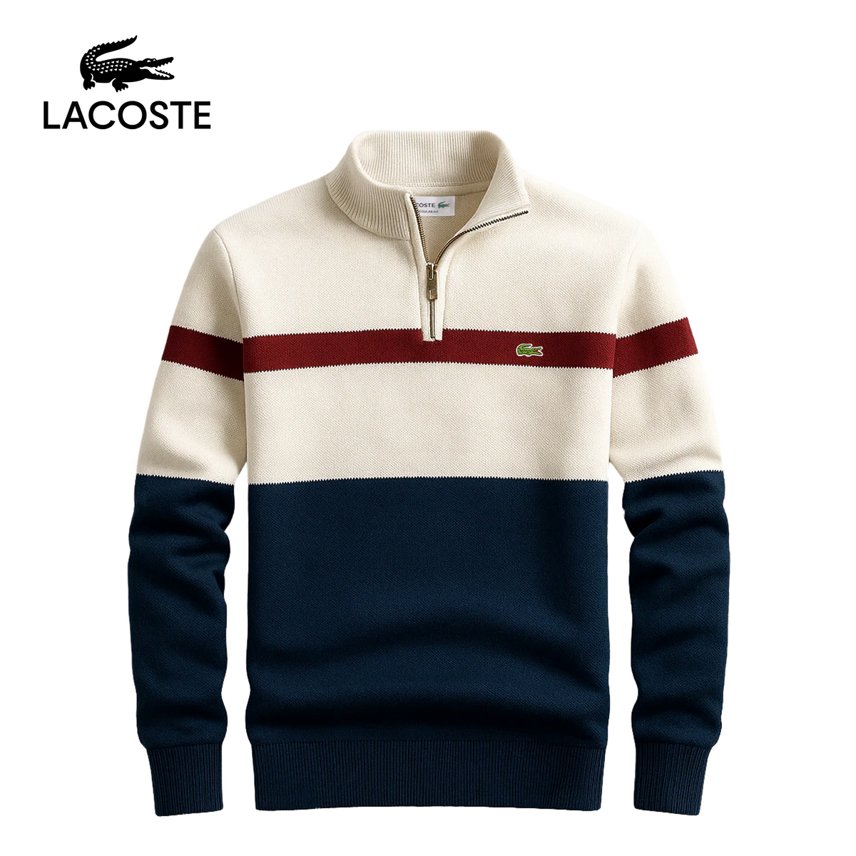 Quart-zip LC Heritage à rayures