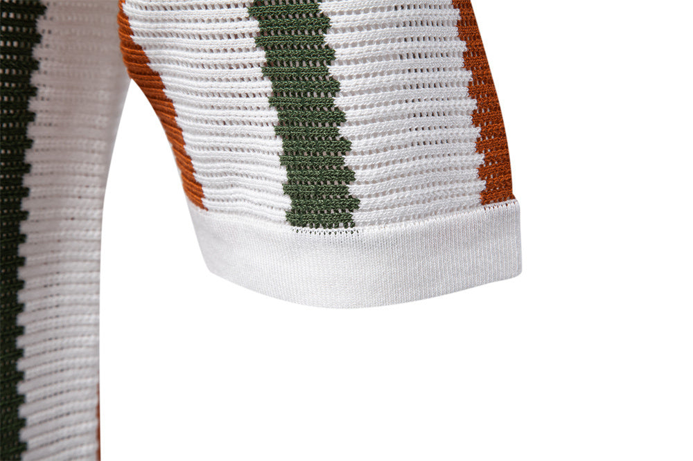 Polo RL™ en Maille Rayée Rétro