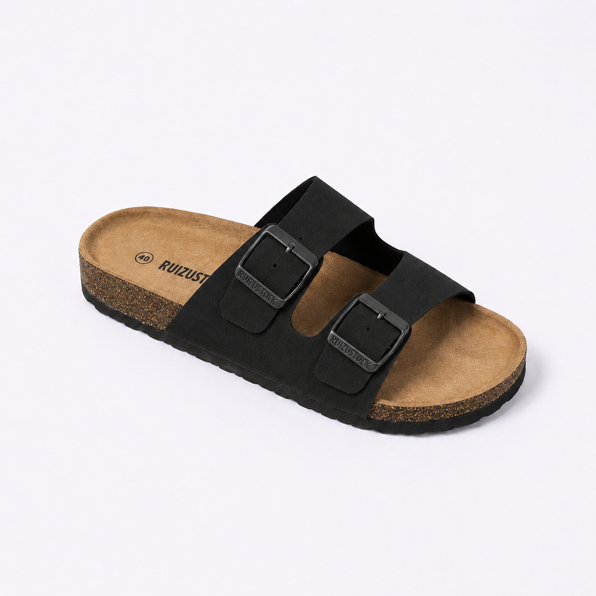 Birkenstock Boston Classic Sandals en Daim Taupe