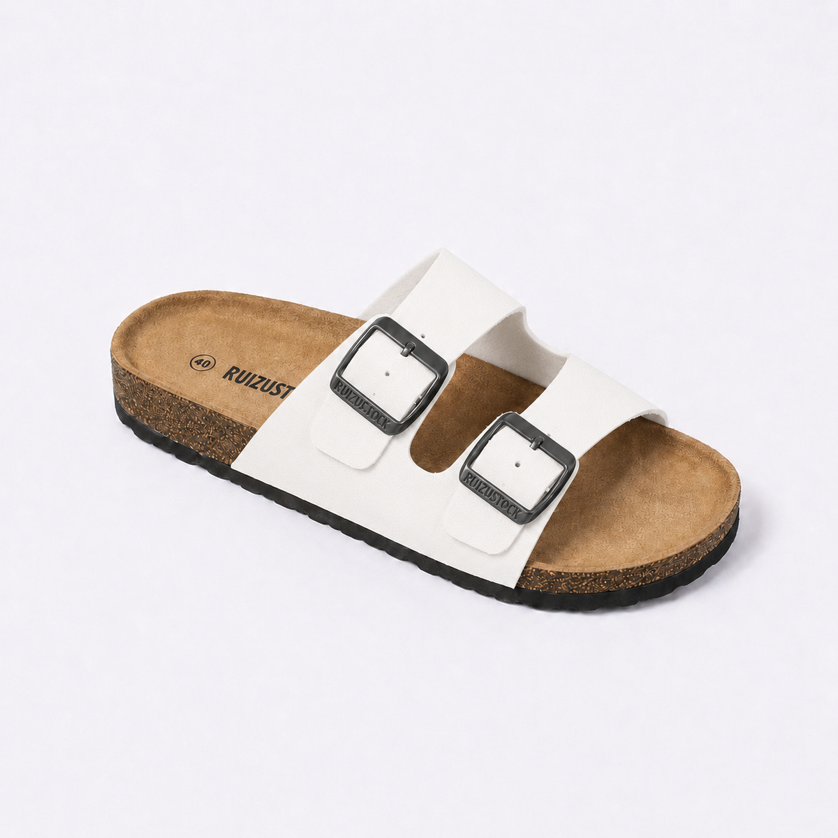 Birkenstock Boston Classic Sandals en Daim Taupe