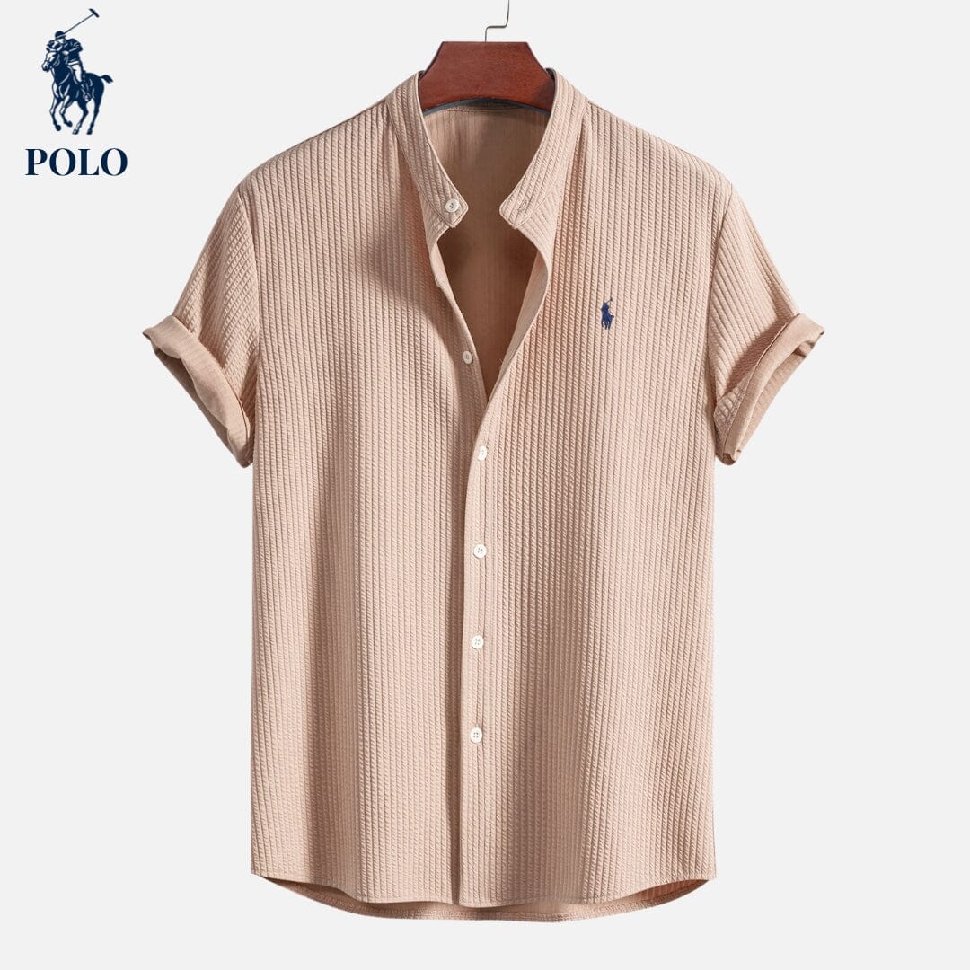 Polo Col Montant Hampton Beige
