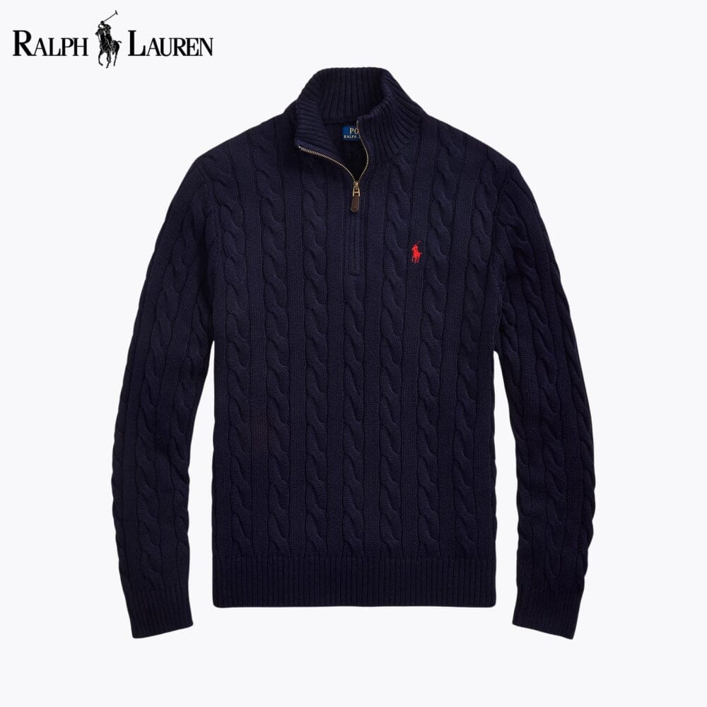 Pull Torsadé Col Zippé Chunky - Roviane