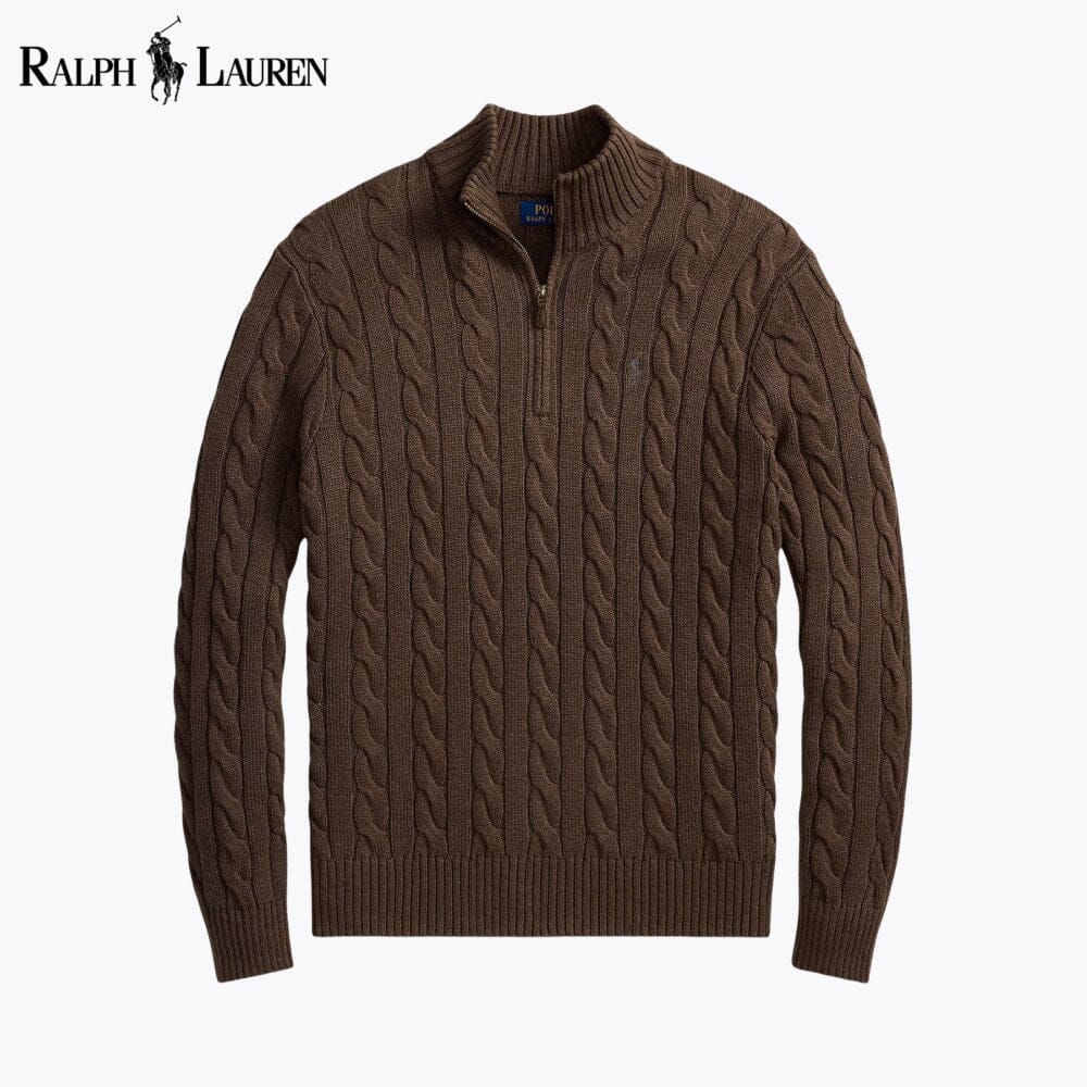Pull Torsadé Col Zippé Chunky - Roviane