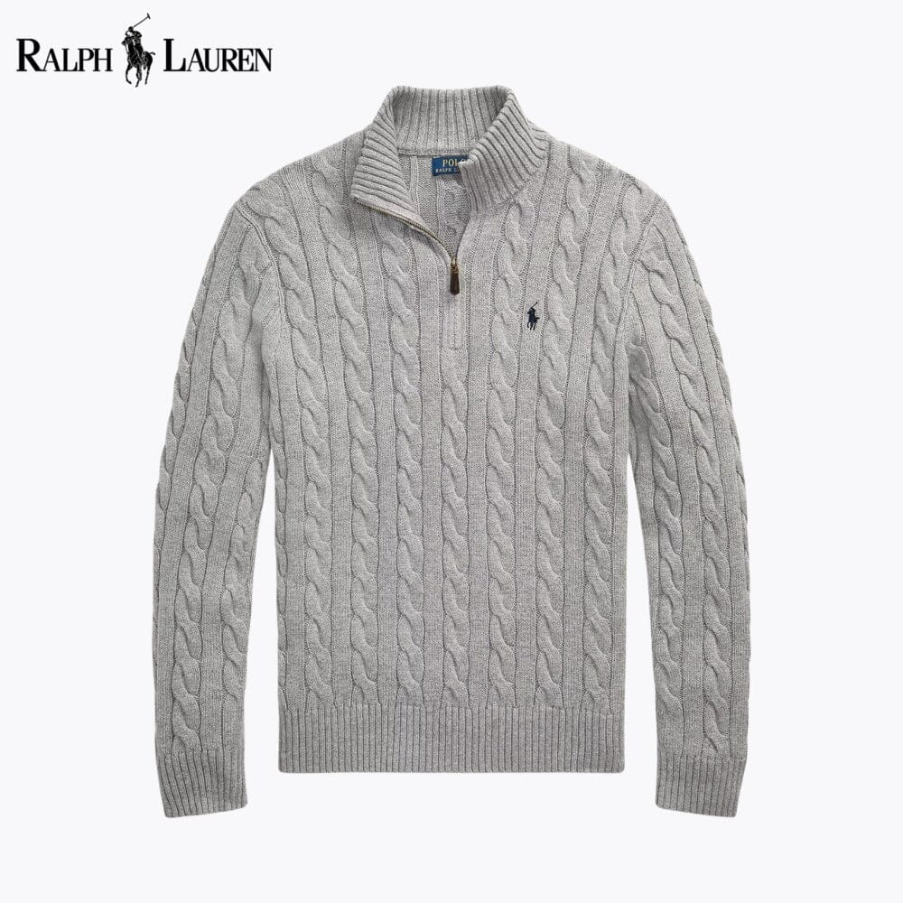 Pull Torsadé Col Zippé Chunky - Roviane